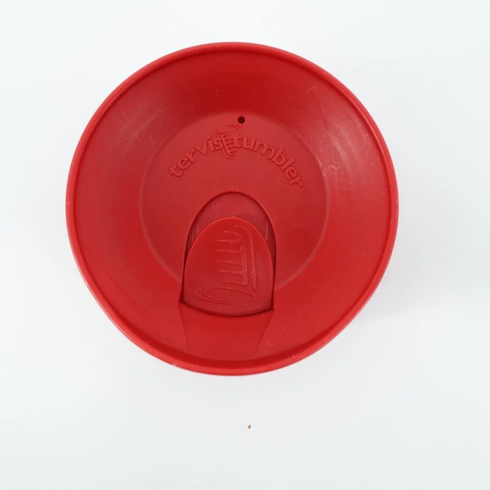 Tervis 16‎ oz Tumbler Pack of 4 Travel Slide Replacement Lids Red White Frosted